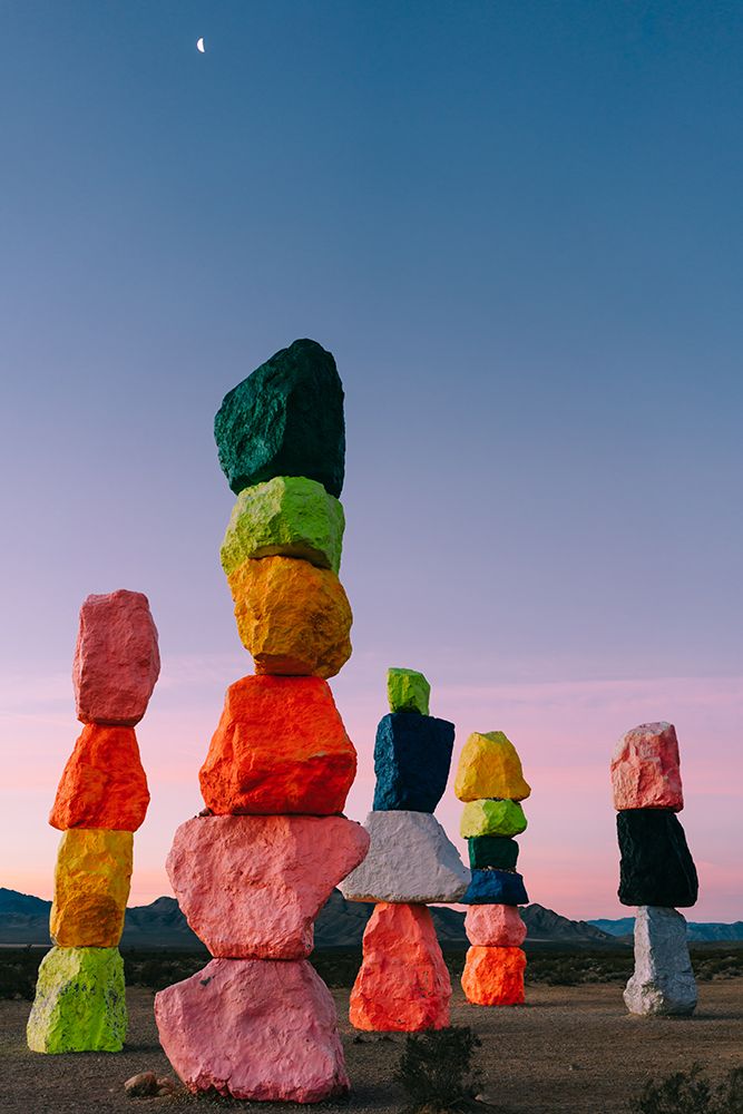 Seven Magic Mountains Moon IV art print by Bethany Young for $57.95 CAD