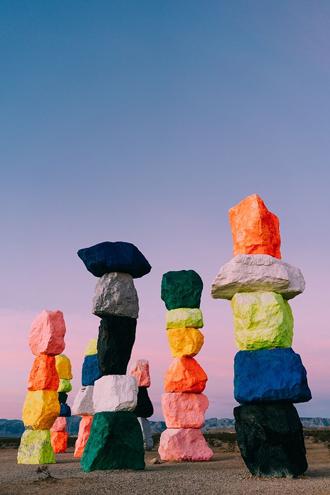 Seven Magic Mountains Sunrise II art print by Bethany Young for $57.95 CAD