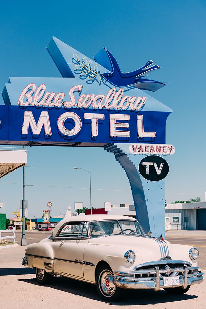 Blue Swallow Motel art print by Bethany Young for $57.95 CAD