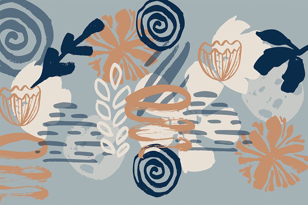 Scandia Herb_Blue art print by Sue Skellern for $57.95 CAD