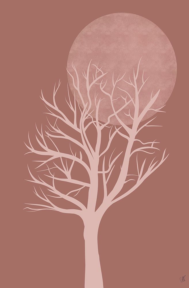 Pink Tree art print by Anne-Marie Volfova for $57.95 CAD