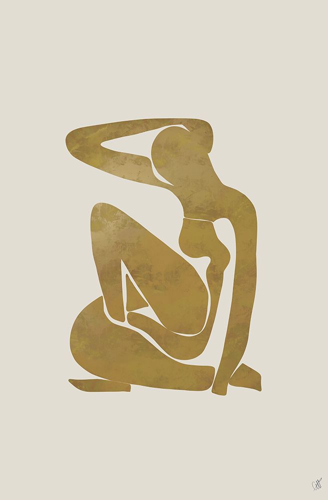 Gold Woman art print by Anne-Marie Volfova for $57.95 CAD