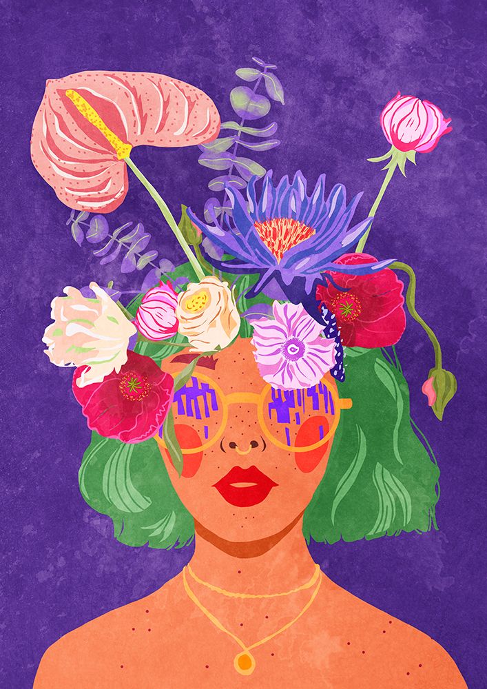 Flower head art print by Raissa Oltmanns for $57.95 CAD