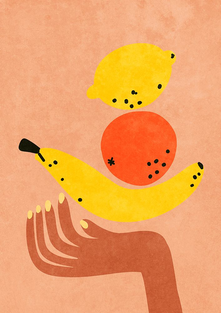 Fruits in my hand art print by Raissa Oltmanns for $57.95 CAD