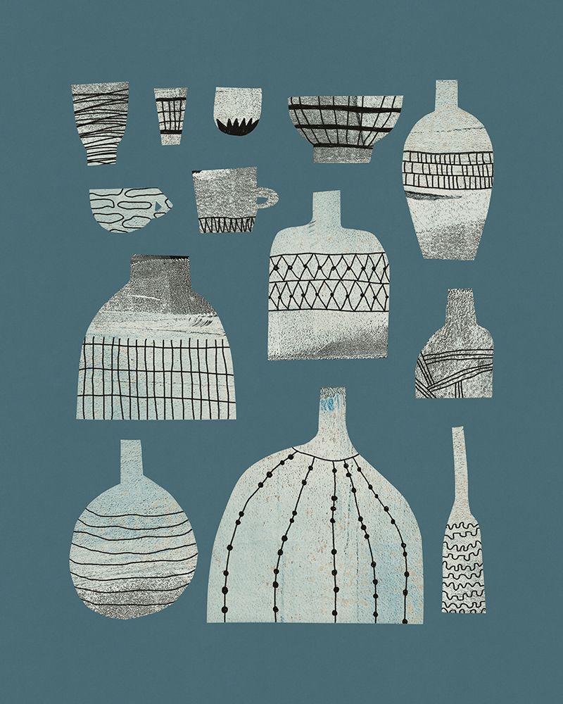 Pottery and Patterns art print by Alisa Galitsyna for $57.95 CAD