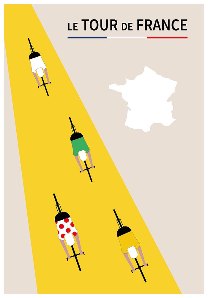 le Tour de France Poster art print by Paperago for $57.95 CAD