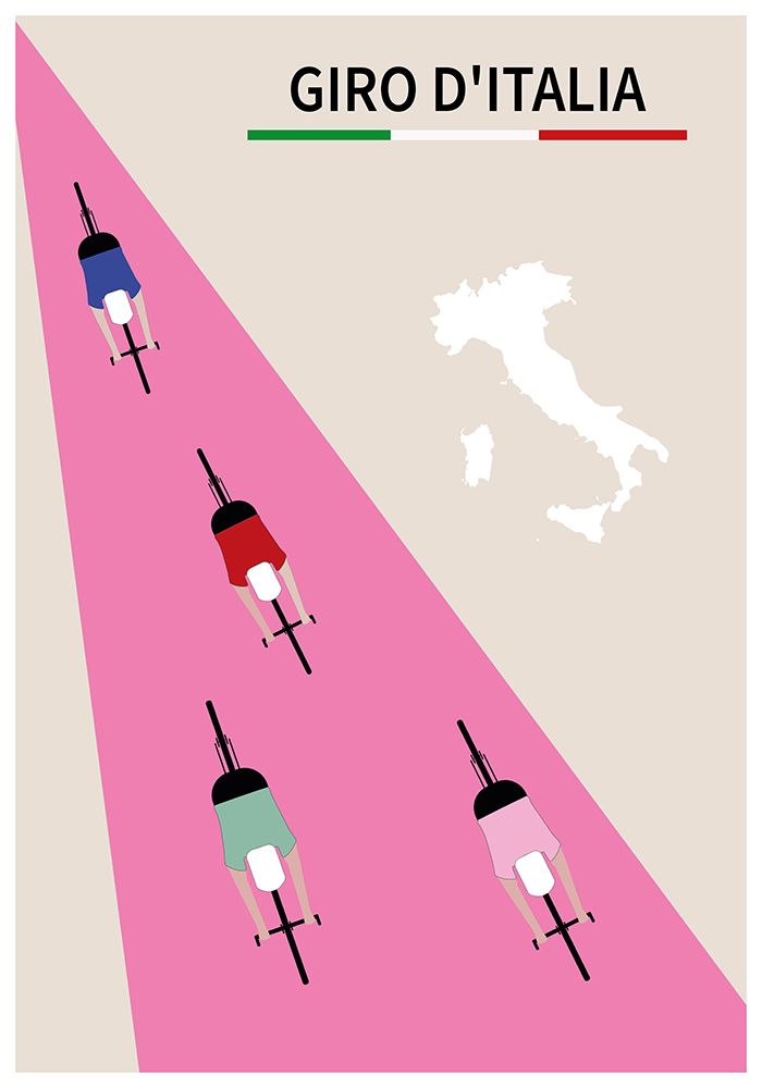 Giro d Italia Poster art print by Paperago for $57.95 CAD