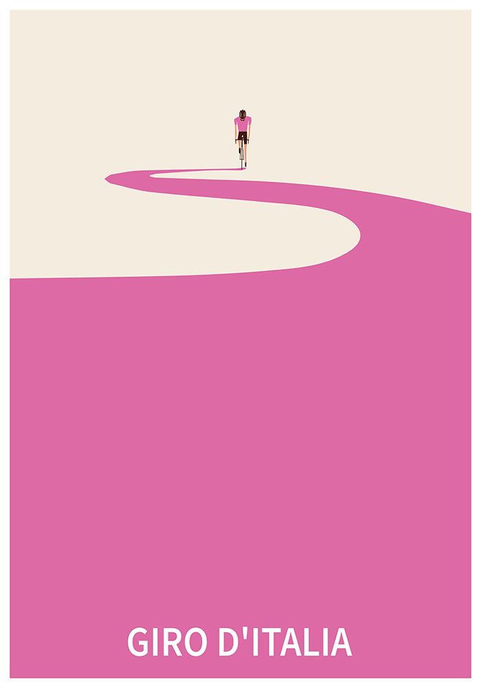 Cycle - Giro D Italia art print by Paperago for $57.95 CAD