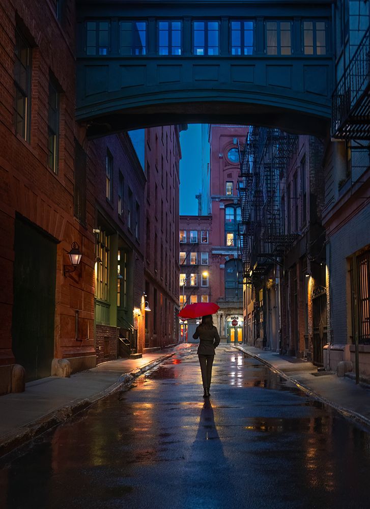 Rainy Night in NYC I art print by Kenneth Zeng for $57.95 CAD