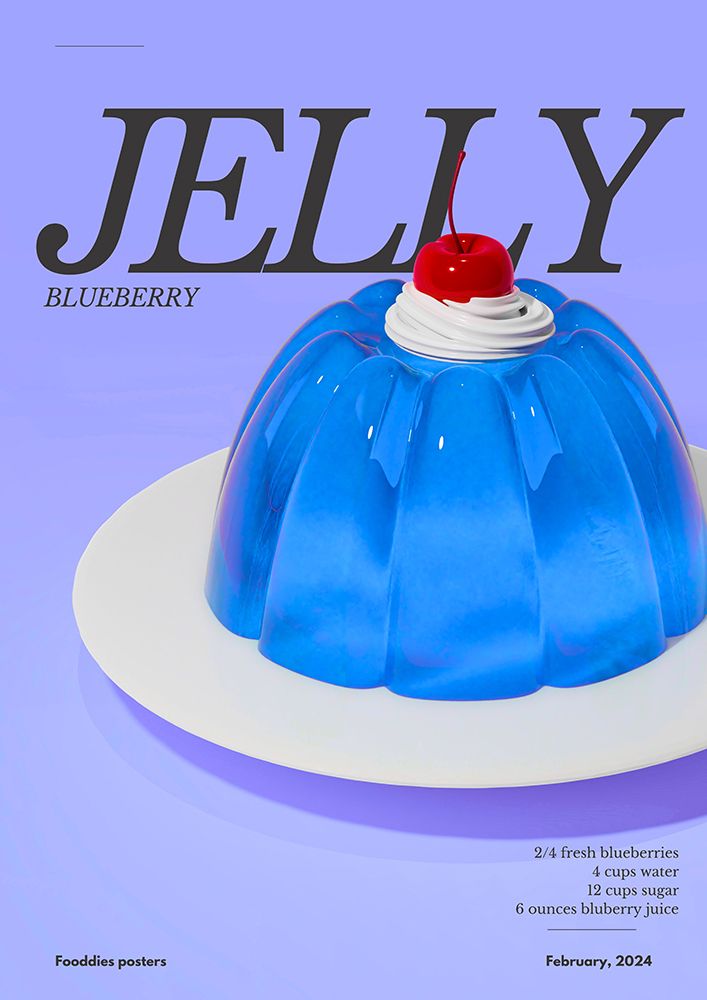 Blue Jelly art print by Julia Ramiro for $57.95 CAD