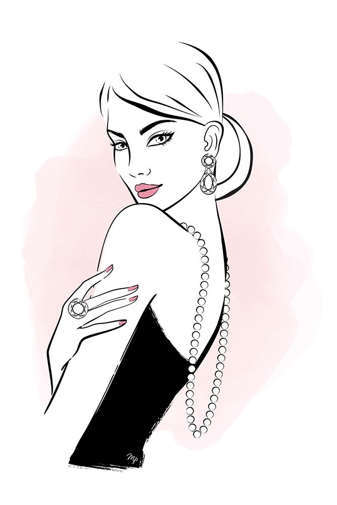 Diamond Girl art print by Martina for $57.95 CAD