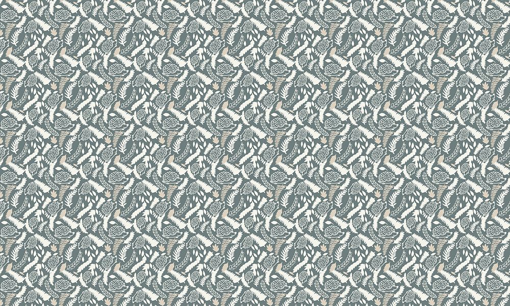 Hedgehog In Ferns Pattern art print by Gemma Bardot for $57.95 CAD