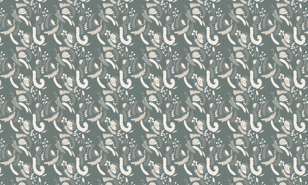 Hedgehog Forest Pattern art print by Gemma Bardot for $57.95 CAD