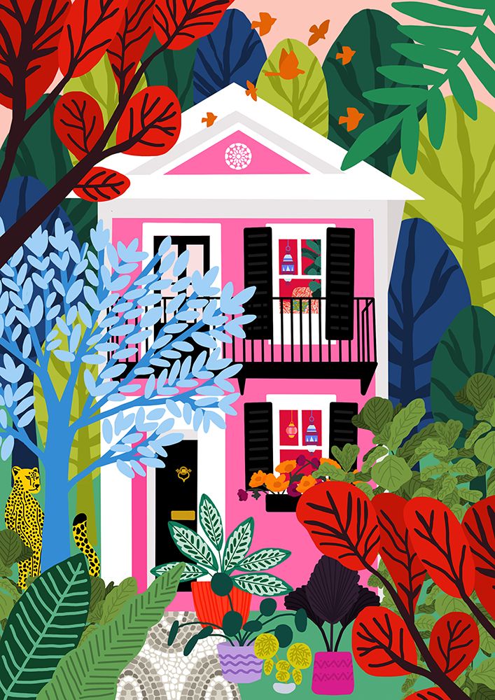 9933x14043 Din 79 House In the Woods art print by Rafaela Mascaro for $57.95 CAD