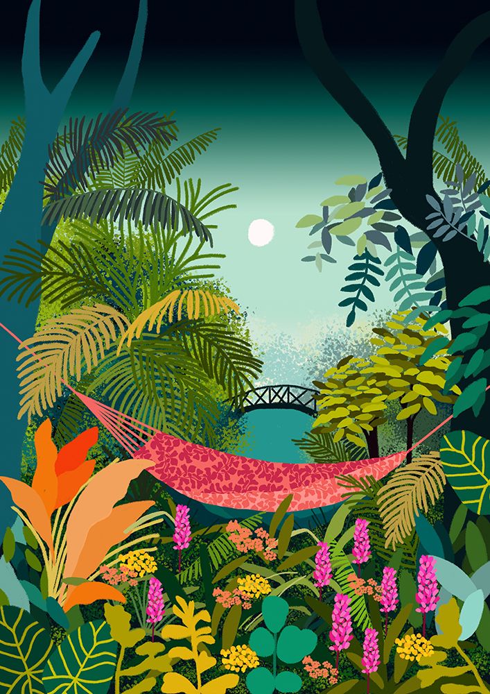 9933x14043 Din 141 Rest In a Hammock.png art print by Rafaela Mascaro for $57.95 CAD