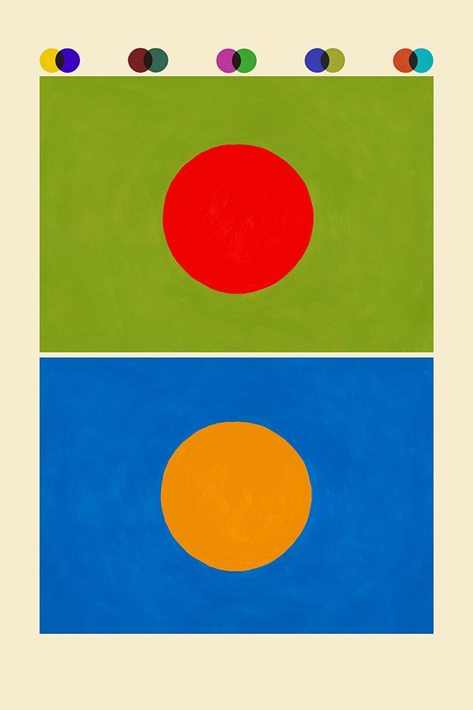 Bauhaus complimentary contrast art print by Rosana Laiz Blursbyai for $57.95 CAD