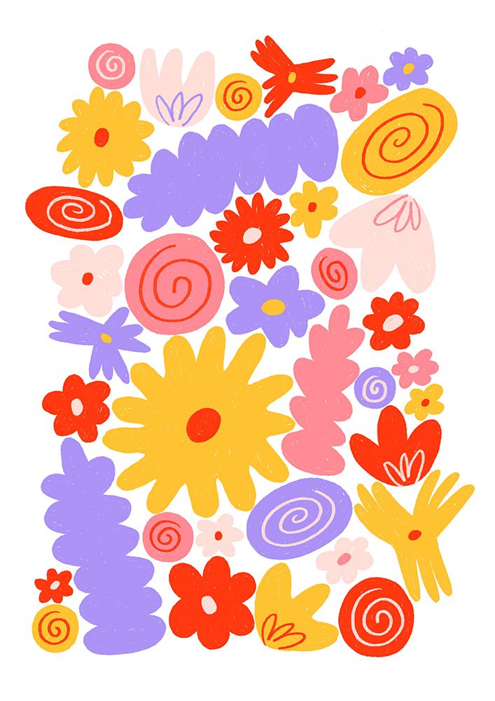 Flower Stack art print by Eliott Bulpett for $57.95 CAD