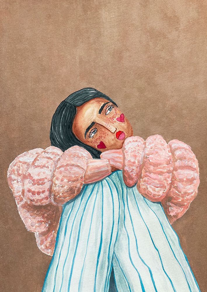 Dreaming girl art print by Raissa Oltmanns for $57.95 CAD