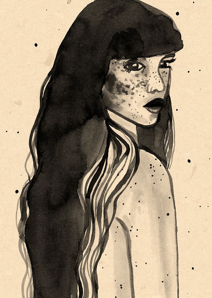 Long Hair Lady art print by Raissa Oltmanns for $57.95 CAD