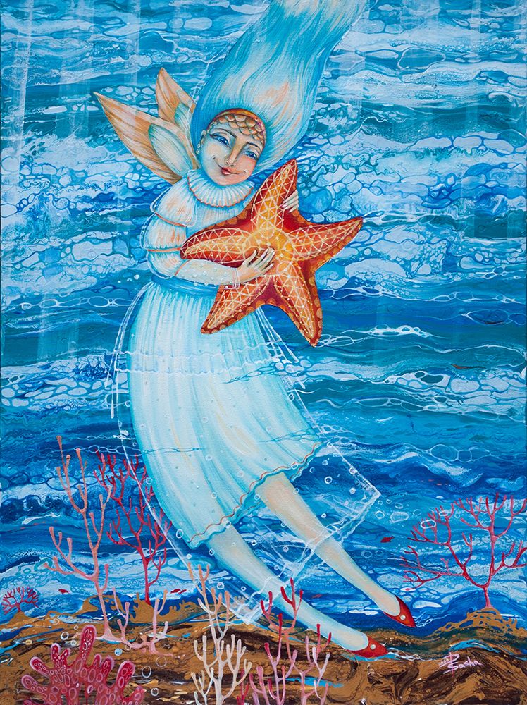 Dance of an Angel With a Star Canvas art print by Aleksandra Paranchenko for $57.95 CAD