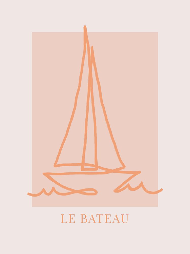Le Bateau Corall art print by Caroline Grantz for $57.95 CAD