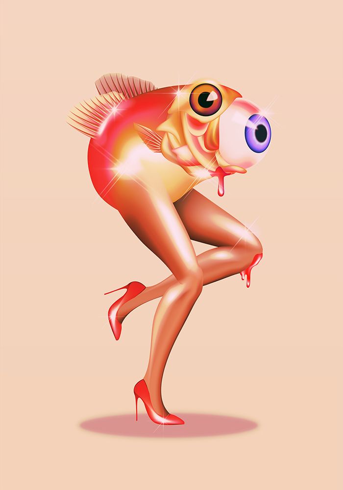 Fish With Legs art print by Paulina Almira for $57.95 CAD