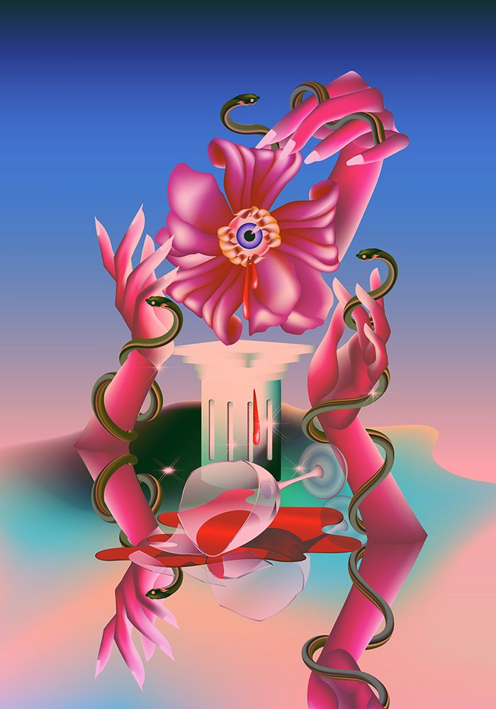 Flower On a Pedestal art print by Paulina Almira for $57.95 CAD