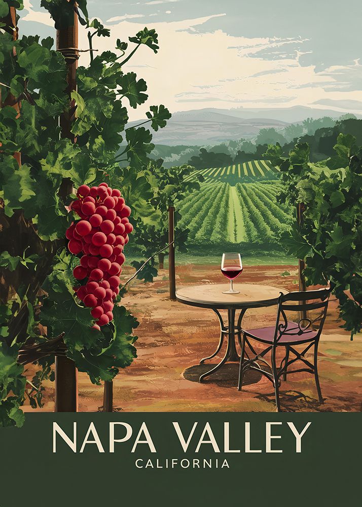 Napa Valley - California art print by Andreas Magnusson for $57.95 CAD