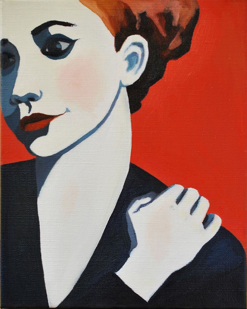 Woman Red art print by Caroline Roberts for $57.95 CAD