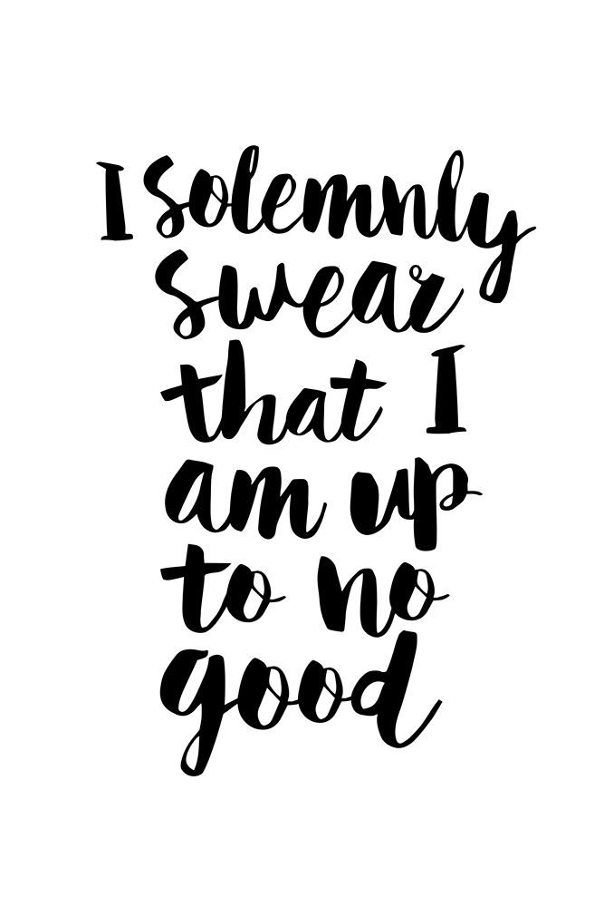 I Solemnly Swear That I Am Up To No Good art print by Brett Wilson for $57.95 CAD