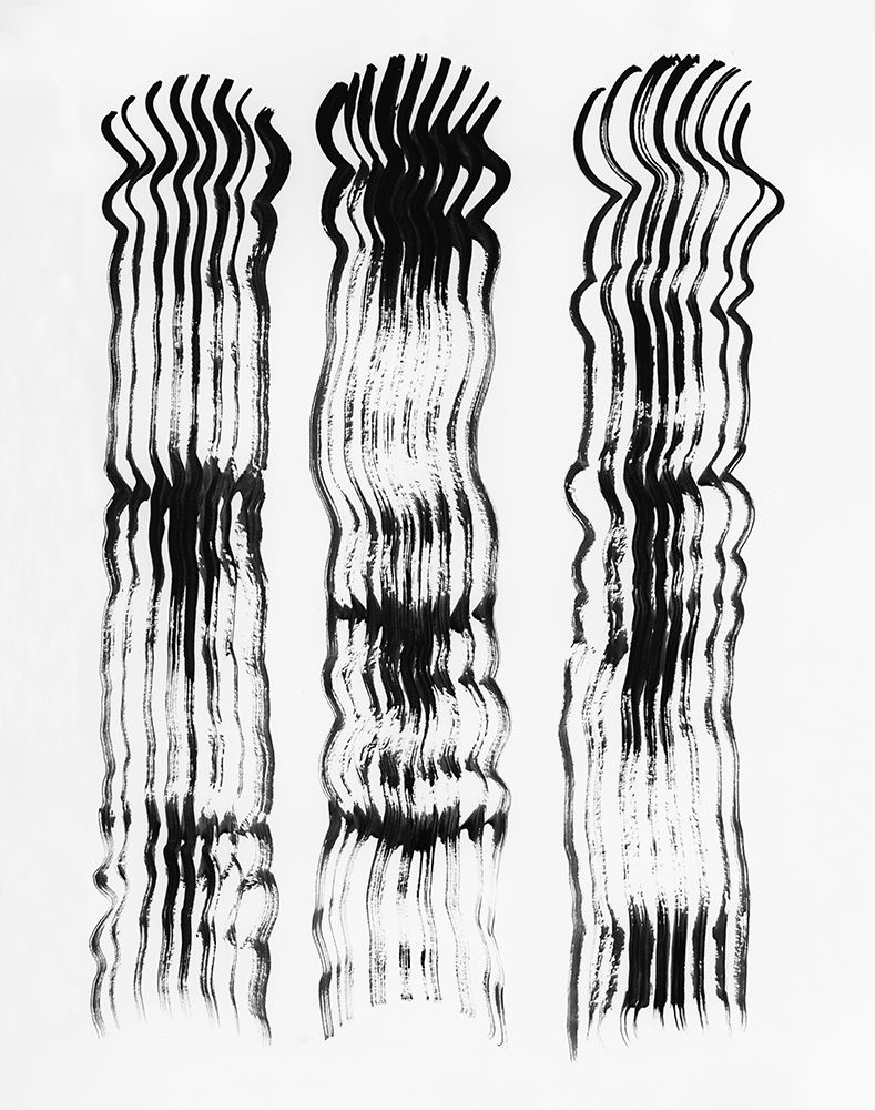 Abstract brushtrokes lines 02 art print by Lucrecia Caporale for $57.95 CAD