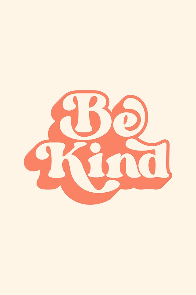 Be Kind Pantone Peach Fuzz Pictufy Collection art print by Brett Wilson for $57.95 CAD