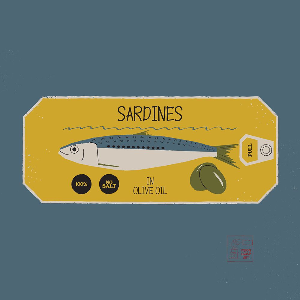 Sardines art print by Vision Grasp Art for $57.95 CAD