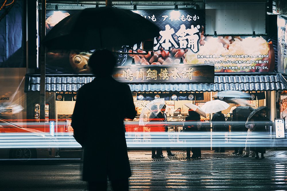 A rainy day in Osaka art print by Leroy Souhuwat for $57.95 CAD