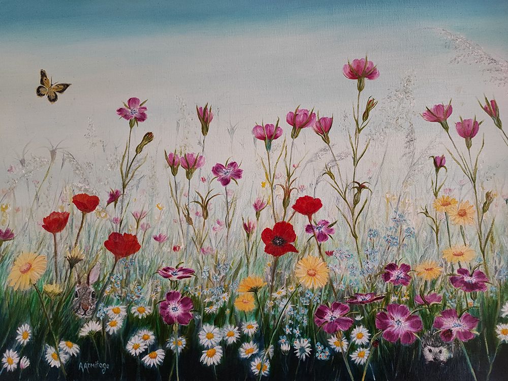 Life in the meadow art print by Annette Armitage for $57.95 CAD