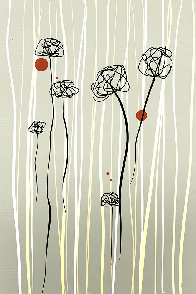 FLOWERS AND STRIPES art print by Ankie Kooi for $57.95 CAD