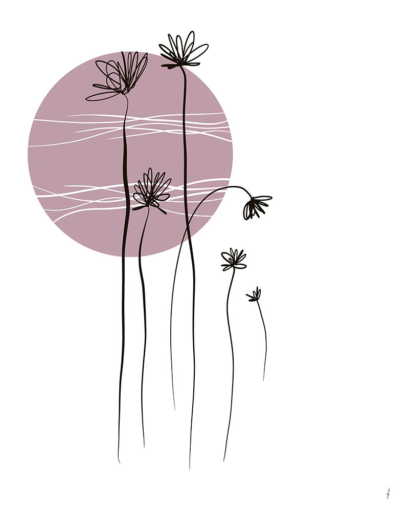 FLOWERS IN THE PURPLE SUN art print by Ankie Kooi for $57.95 CAD