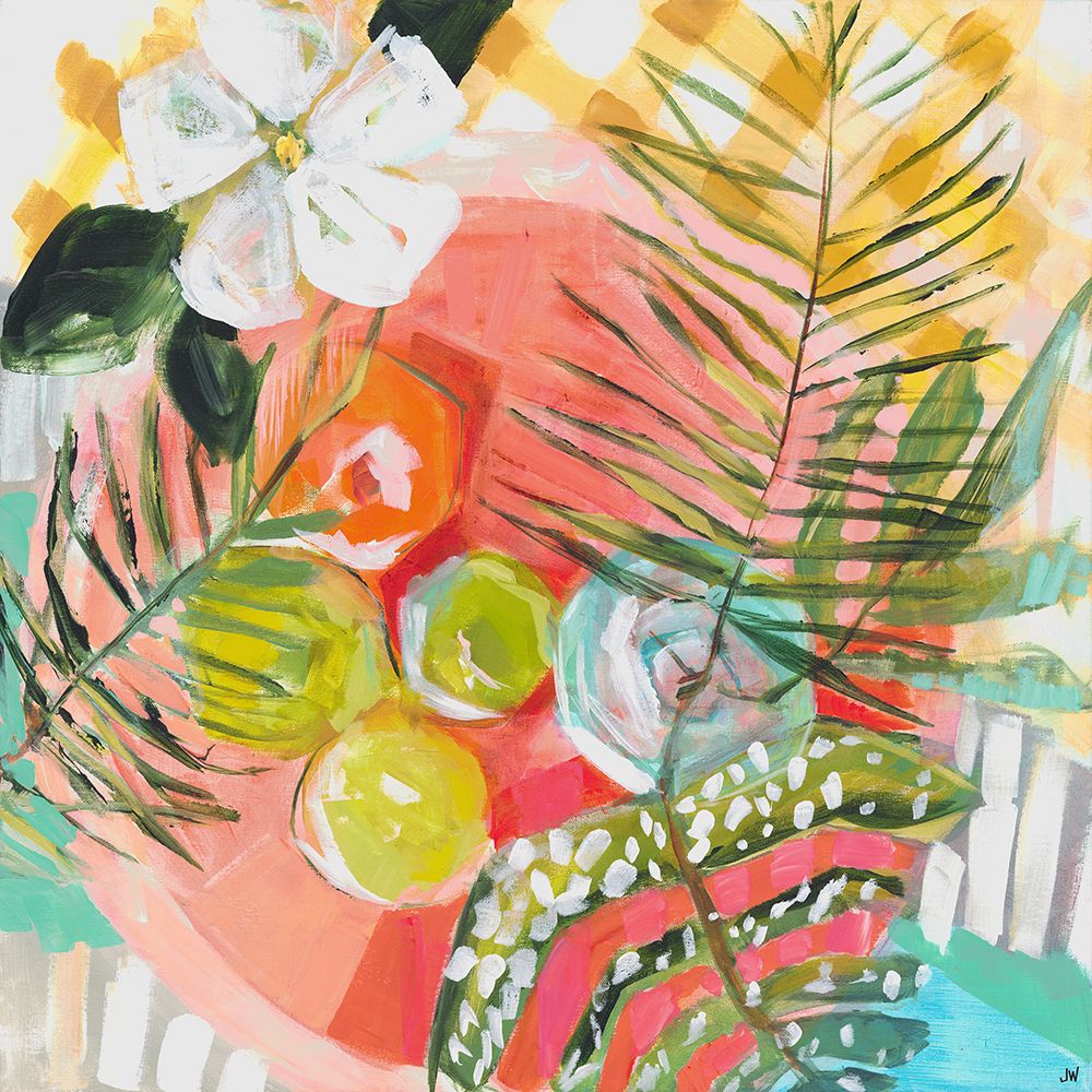 Tropical Tablescape art print by Jenny westenhofer for $57.95 CAD