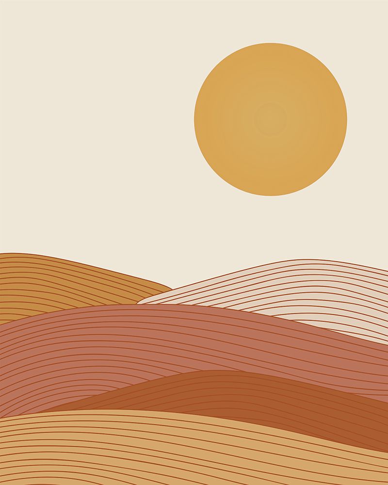 Warming Abstract Landscape art print by Natasha Playell for $57.95 CAD