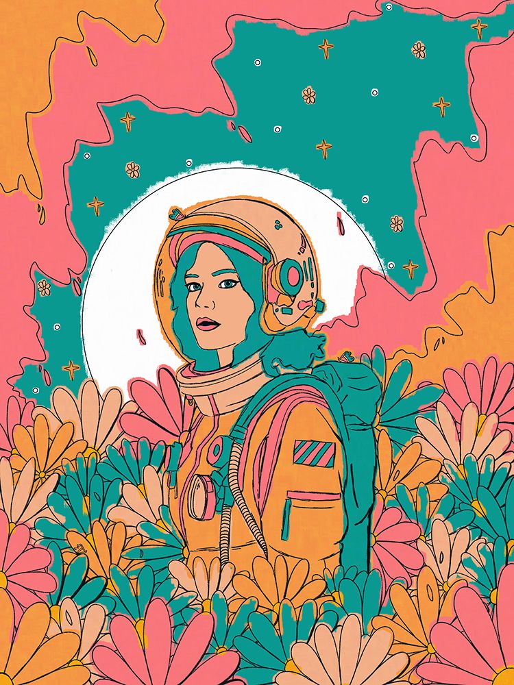 The Spring Astronaut art print by Stephen Wade for $57.95 CAD