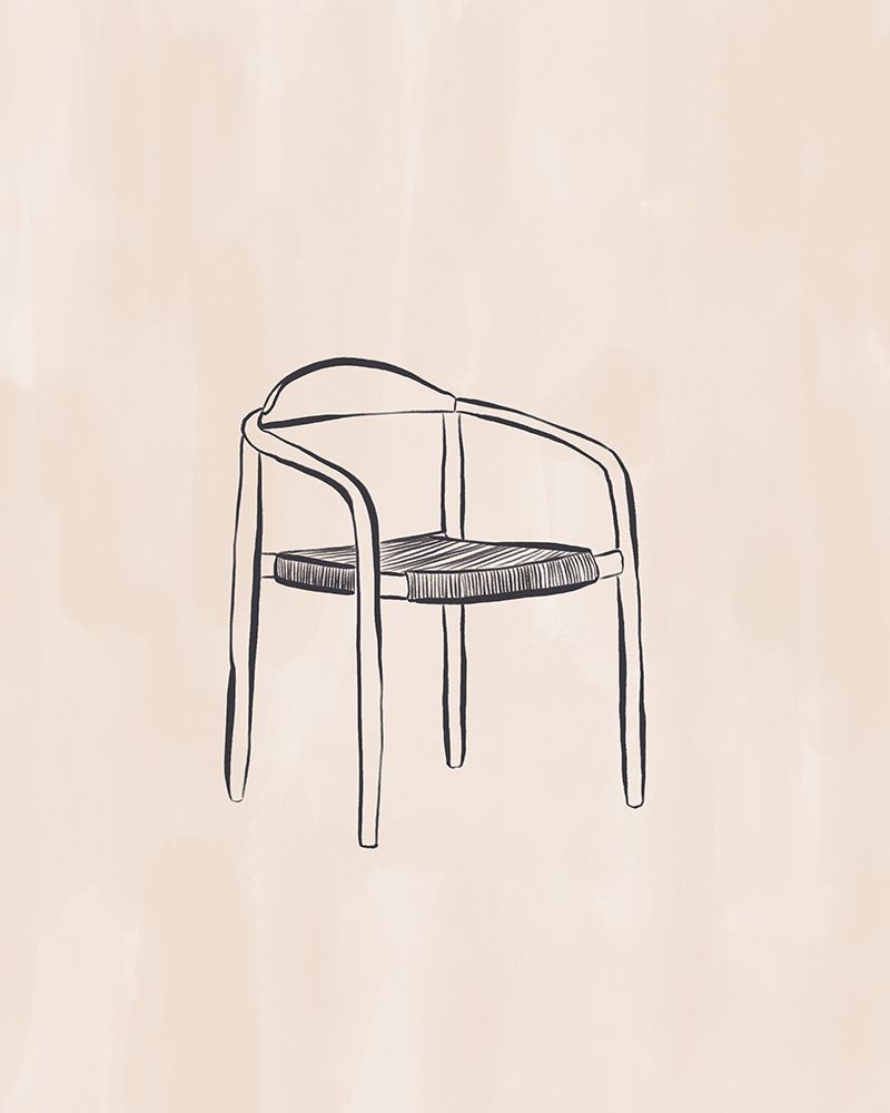 Design Chair Line Art Print By Ivy Green Illustrations 4 5 Ratio art print by Ivy Green Illustrations for $57.95 CAD