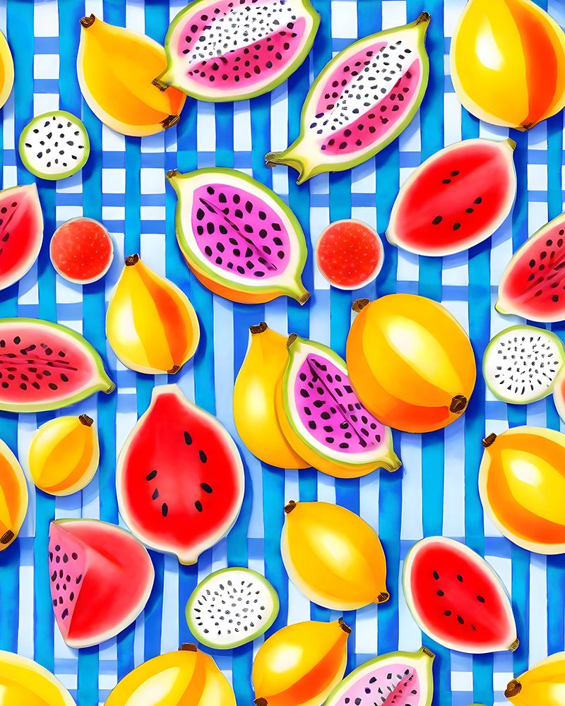 Tropical Fruit Pop art print by Uma Gokhale for $57.95 CAD