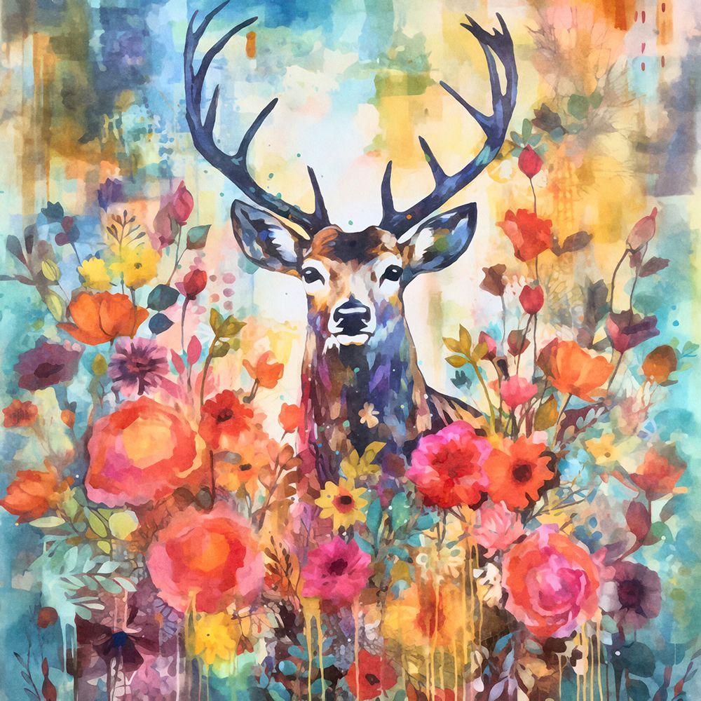Fantasy Forest Deer art print by Andrea Haase for $57.95 CAD