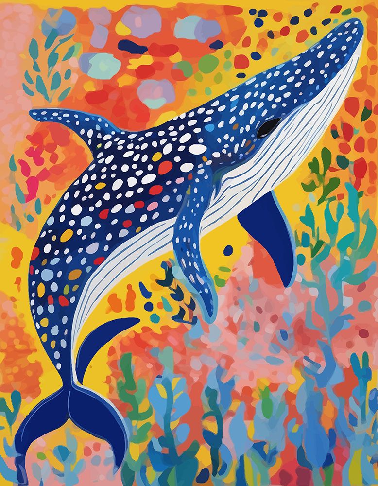 Spotted Whale art print by Uma Gokhale for $57.95 CAD