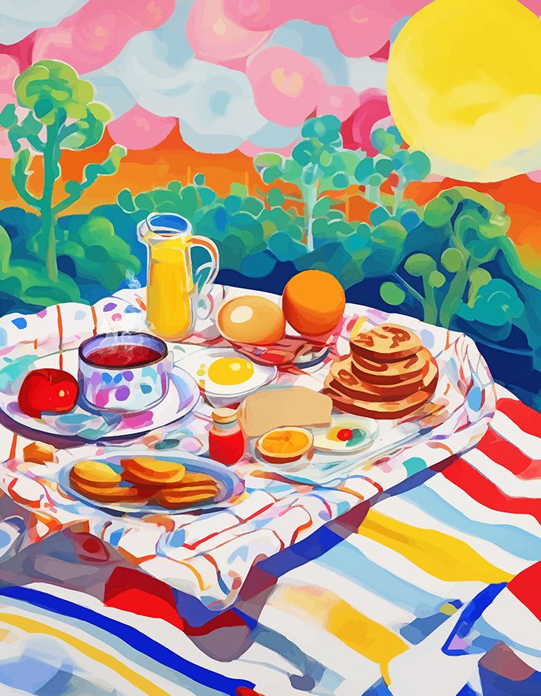 Breakfast Picnic art print by Uma Gokhale for $57.95 CAD