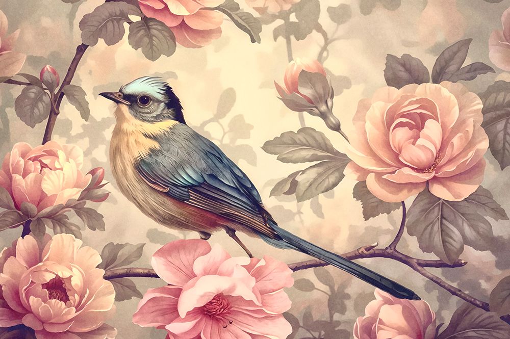 Spring Bird Romance Ii art print by Andrea Haase for $57.95 CAD