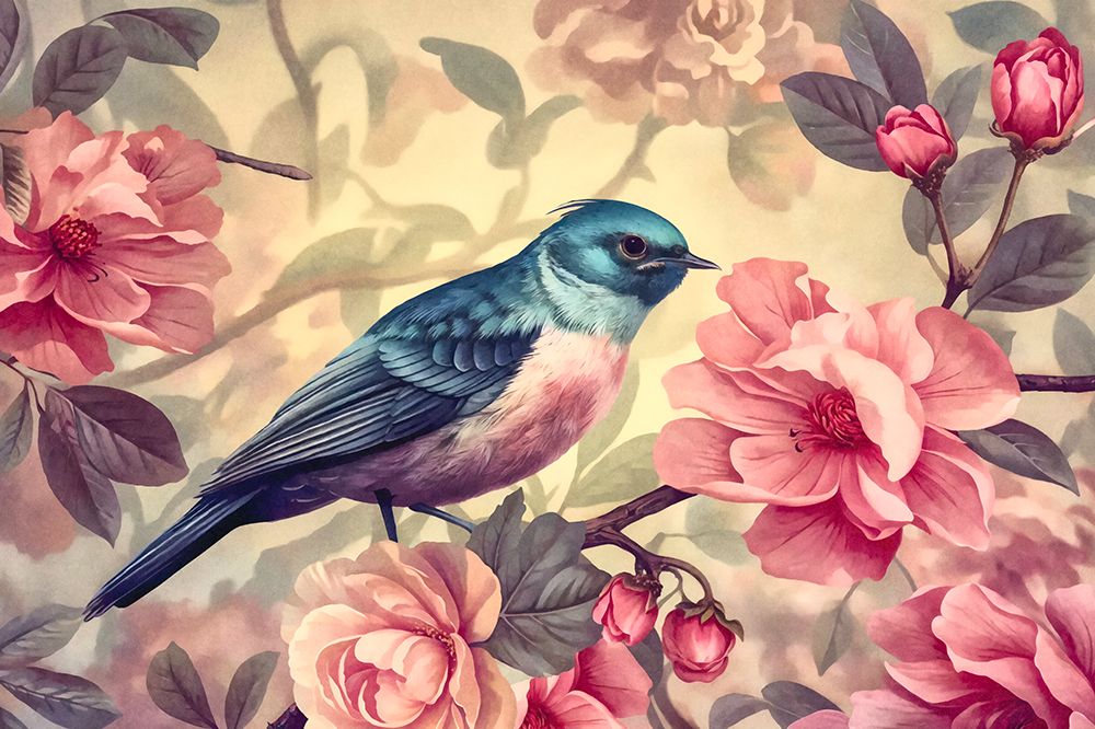 Spring Bird Romance art print by Andrea Haase for $57.95 CAD