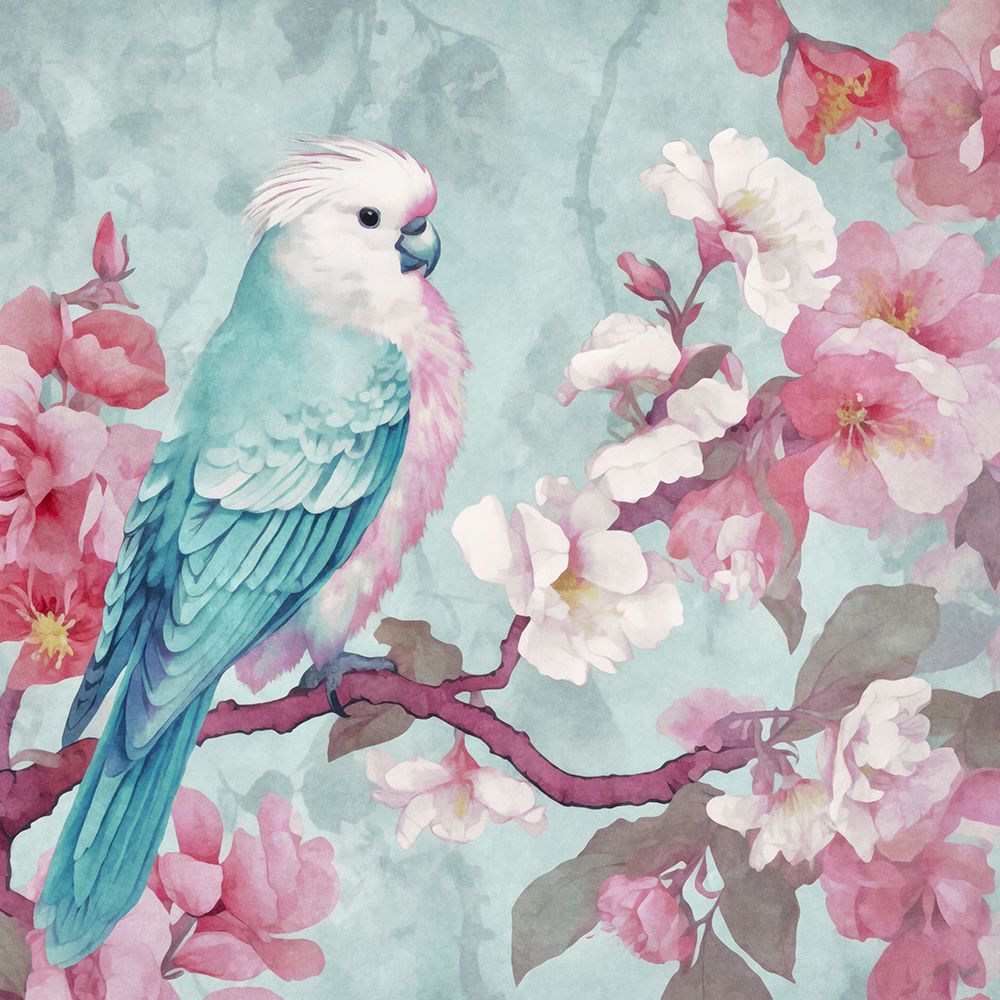 Sakura Spring Bird art print by Andrea Haase for $57.95 CAD