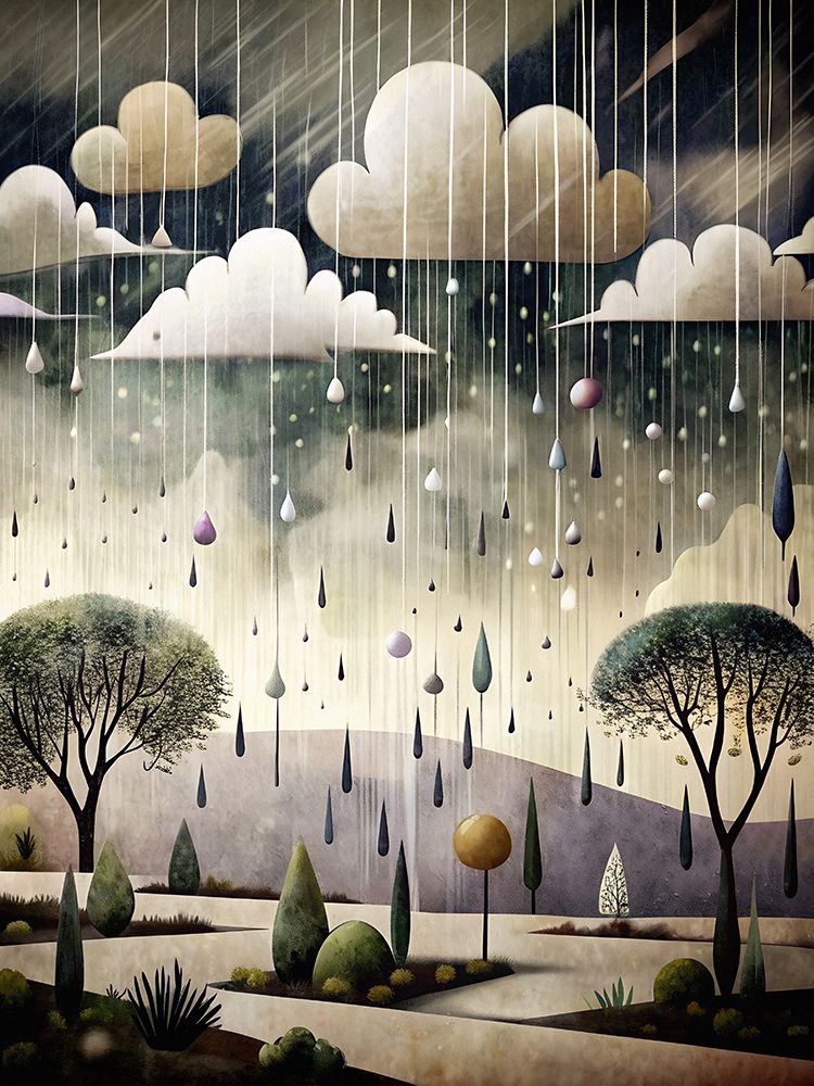 Whimsical Weather art print by Miguel Bruzual for $57.95 CAD