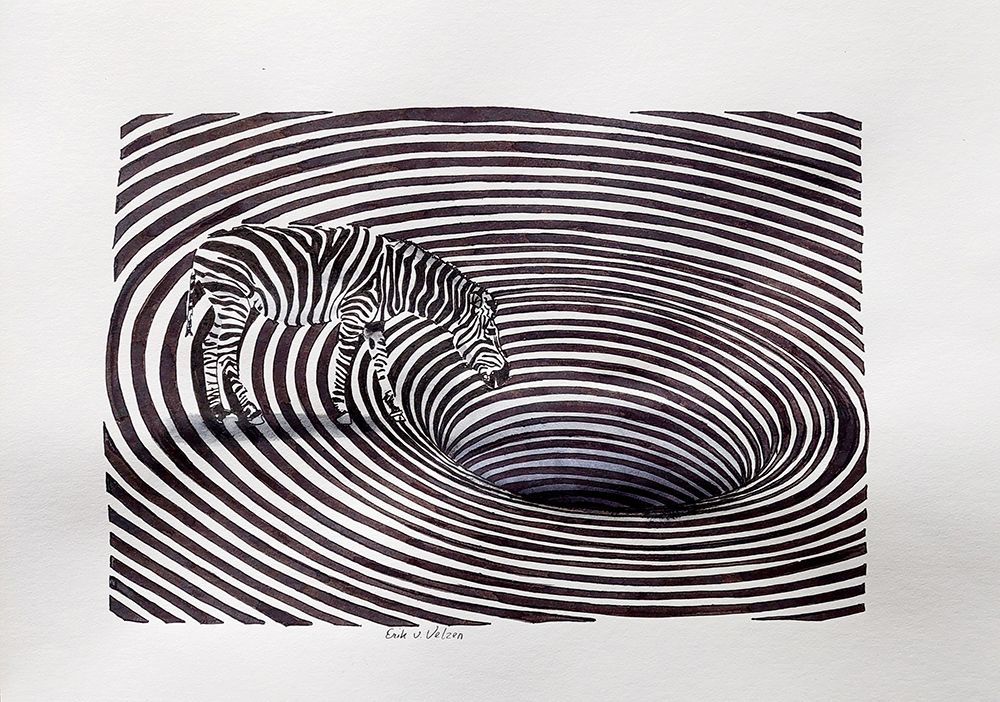 Zebra bij de Bron art print by Erik Van Velzen for $57.95 CAD
